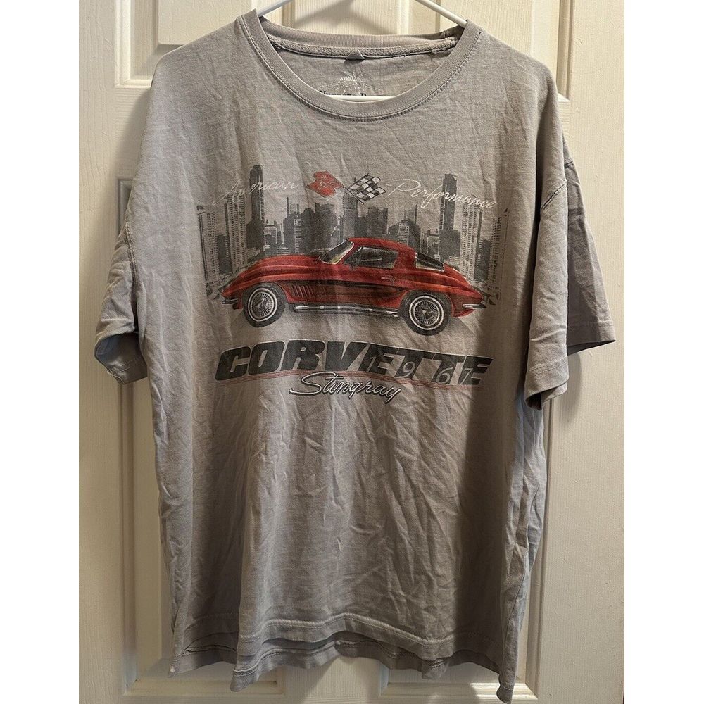 Newport Blue American Performance CORVETTE Stingray 1967 Gray T-Shirt Mens‎ XL